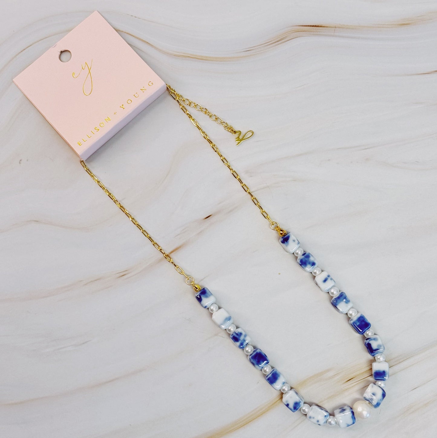 Santorini Touch Freshwater Pearl Necklace by Ellisonyoung.com
