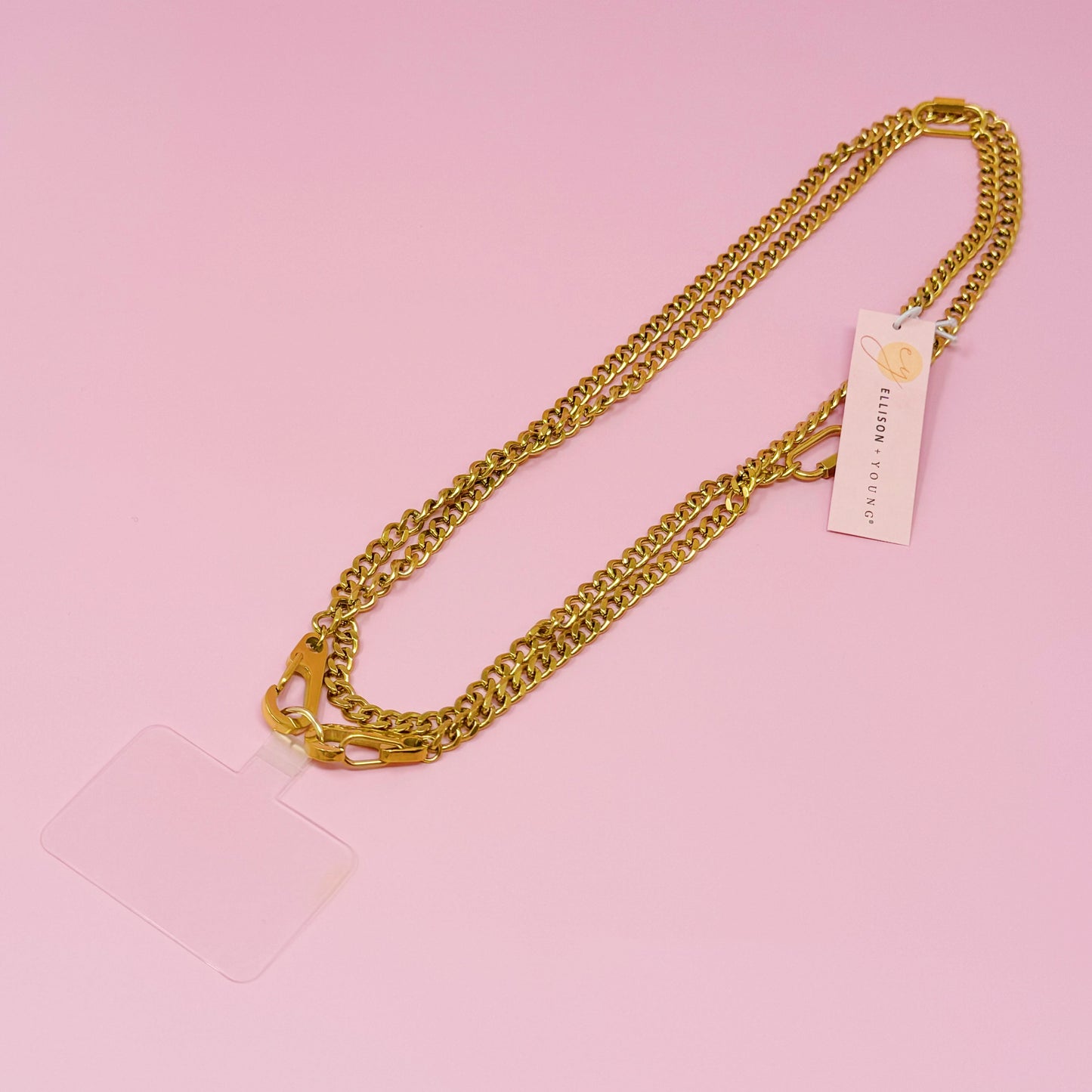 Golden Chain Multi Function Phone Lanyard by Ellisonyoung.com