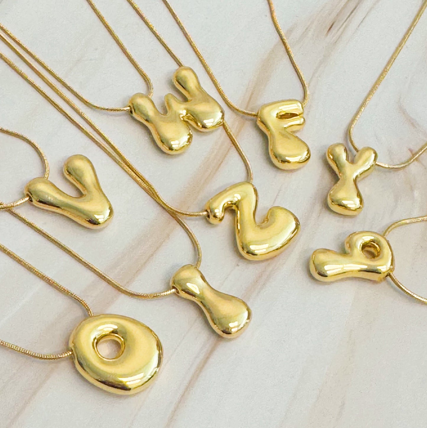 Balloon Letter Initial Necklace by Ellisonyoung.com