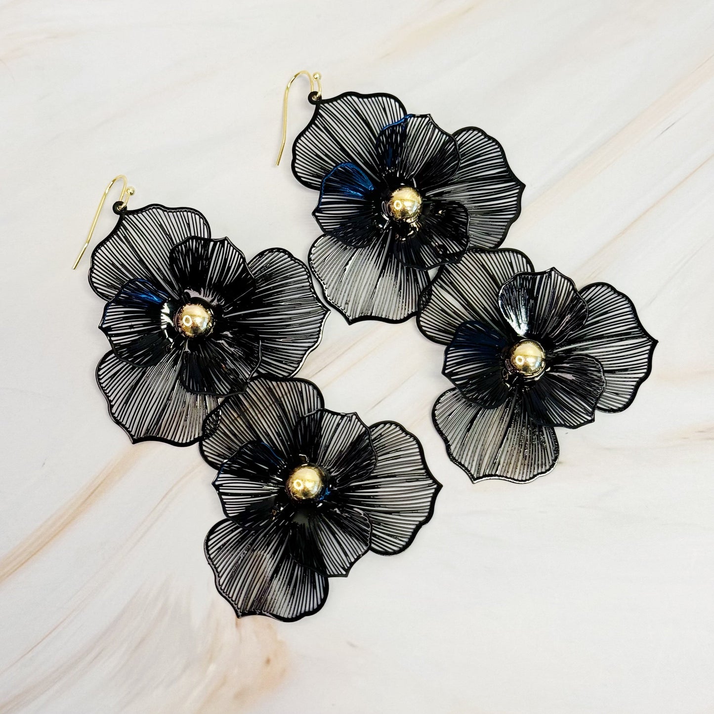 Royal Garden Double Bloom Earrings by Ellisonyoung.com