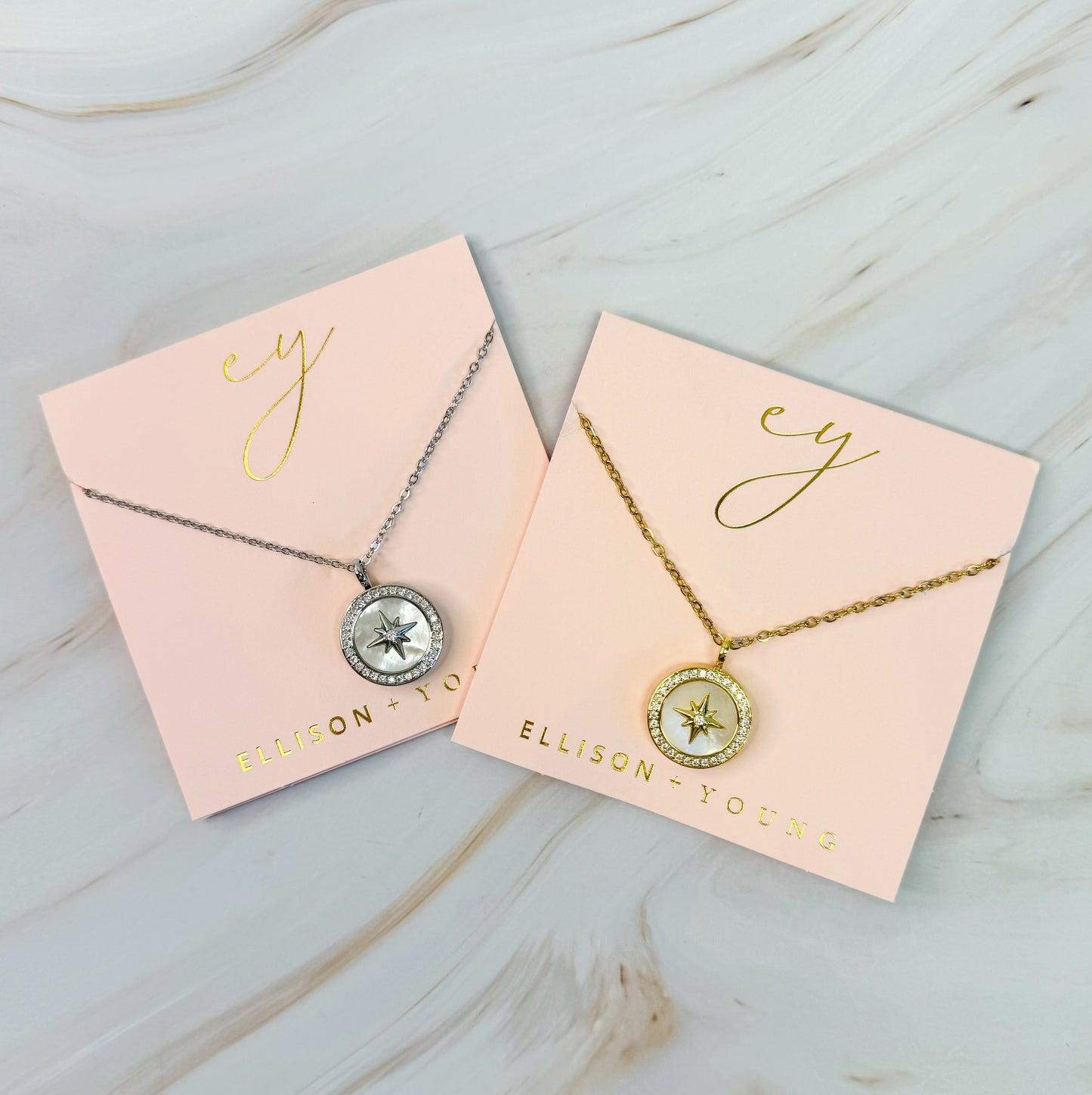 Shine Compass Open Locket Pendant Necklace by Ellisonyoung.com