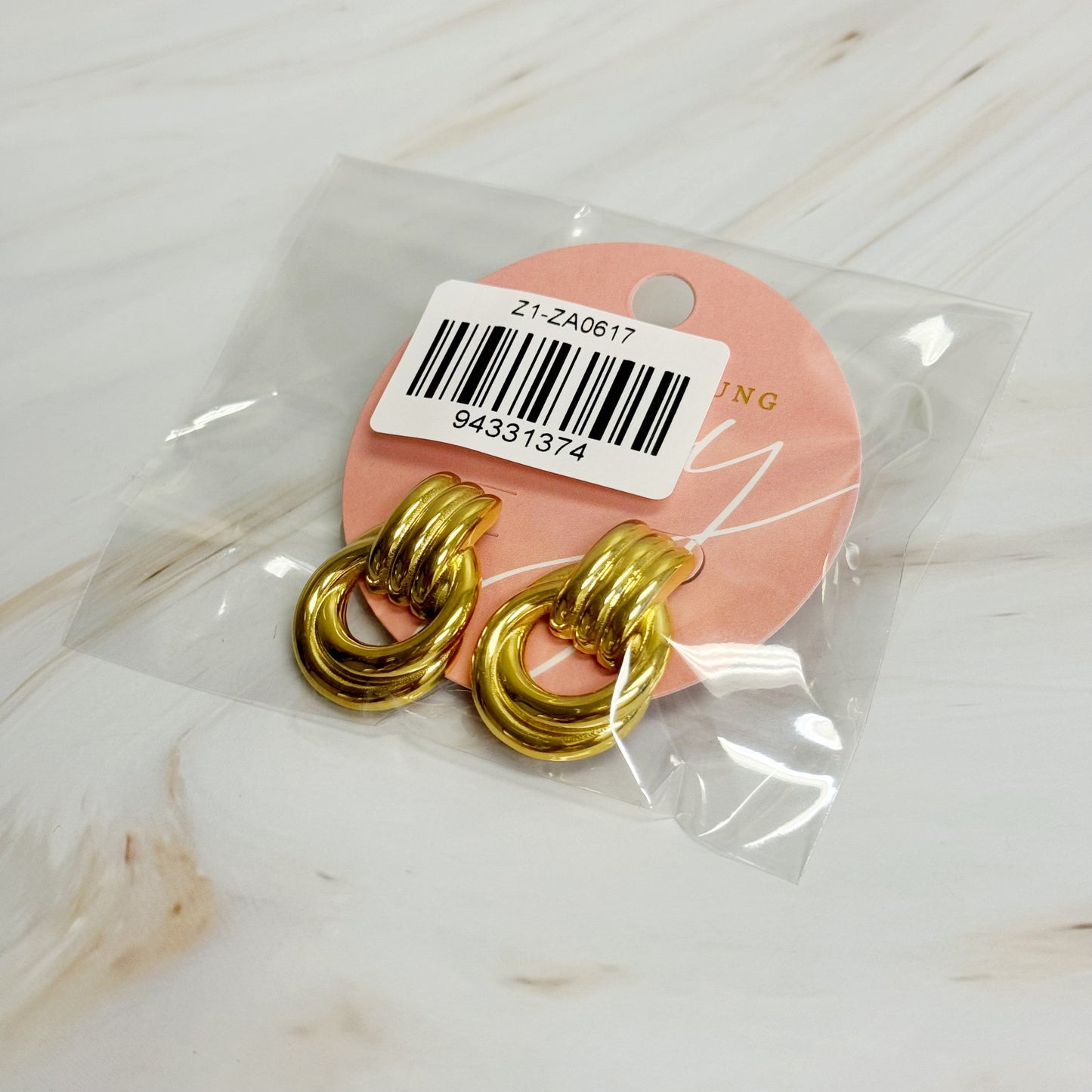 Golden Knocker Earrings by Ellisonyoung.com