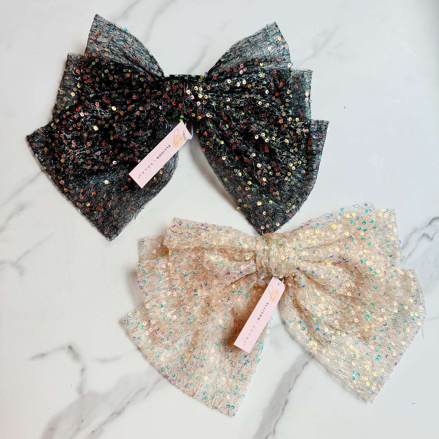 Shimmer Lover Bow Hair Clip by Ellisonyoung.com