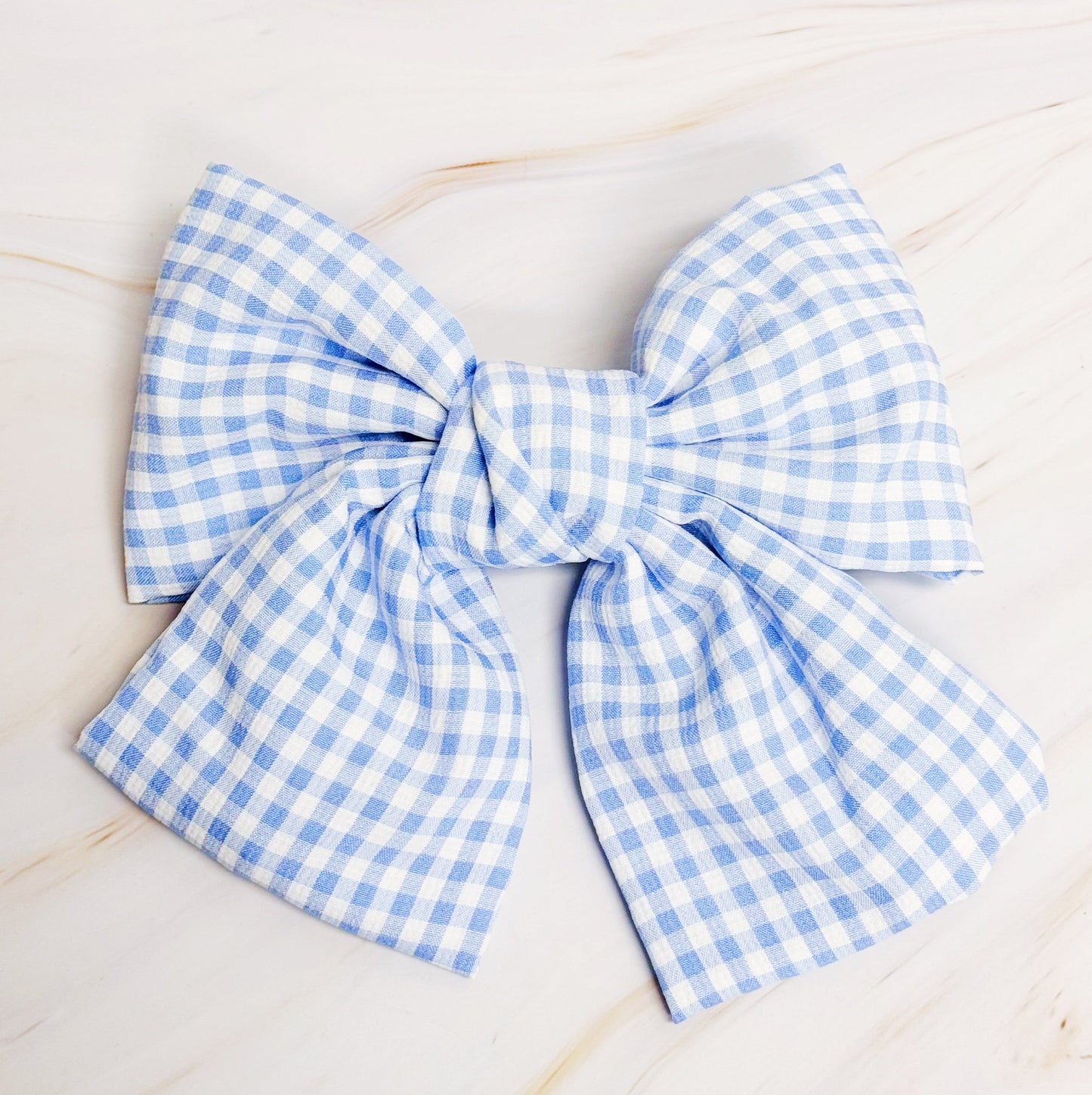 Gingham Bow Pretty Bow Hair Clip by Ellisonyoung.com