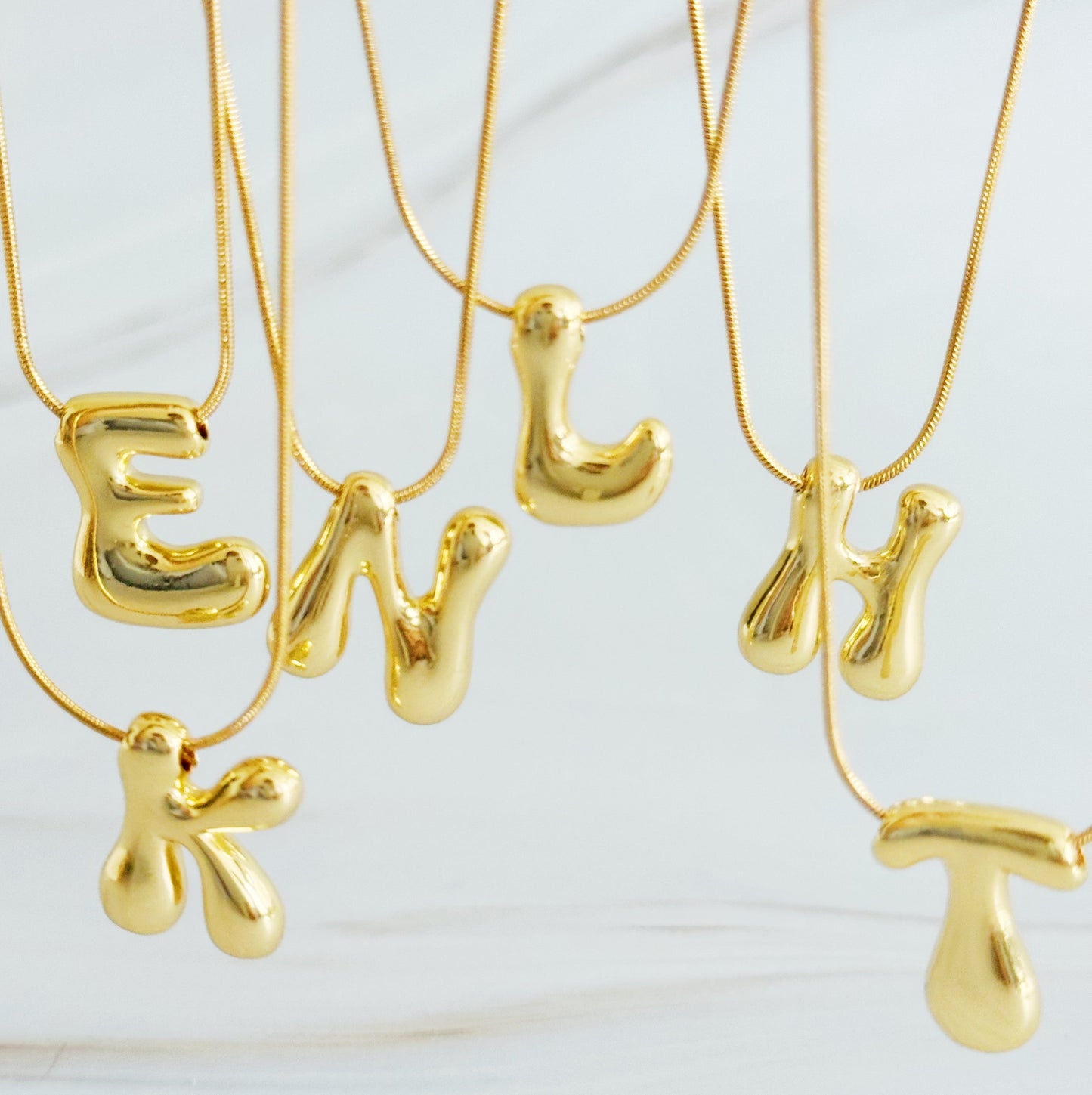 Balloon Letter Initial Necklace by Ellisonyoung.com