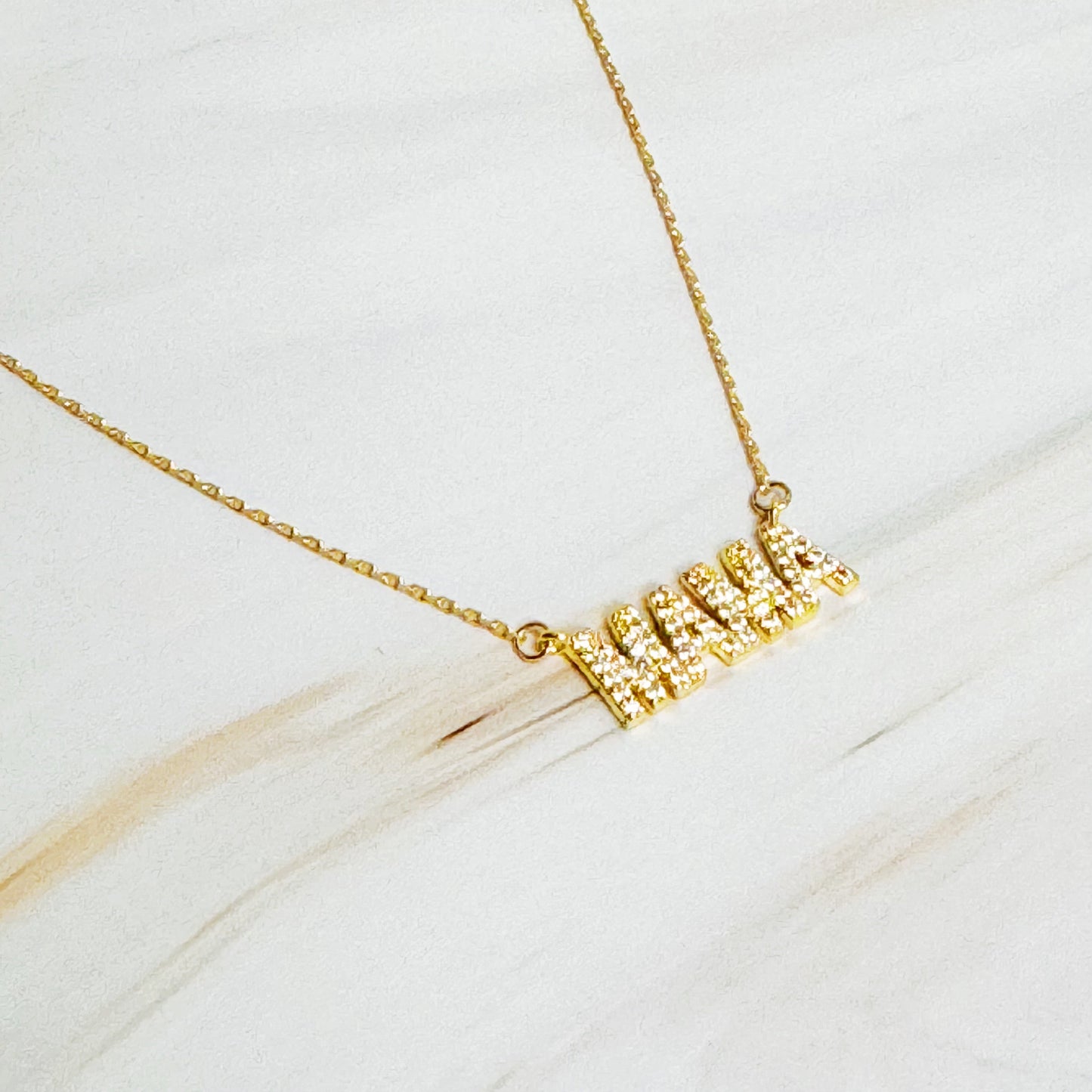 Shiny Mama Necklace by Ellisonyoung.com