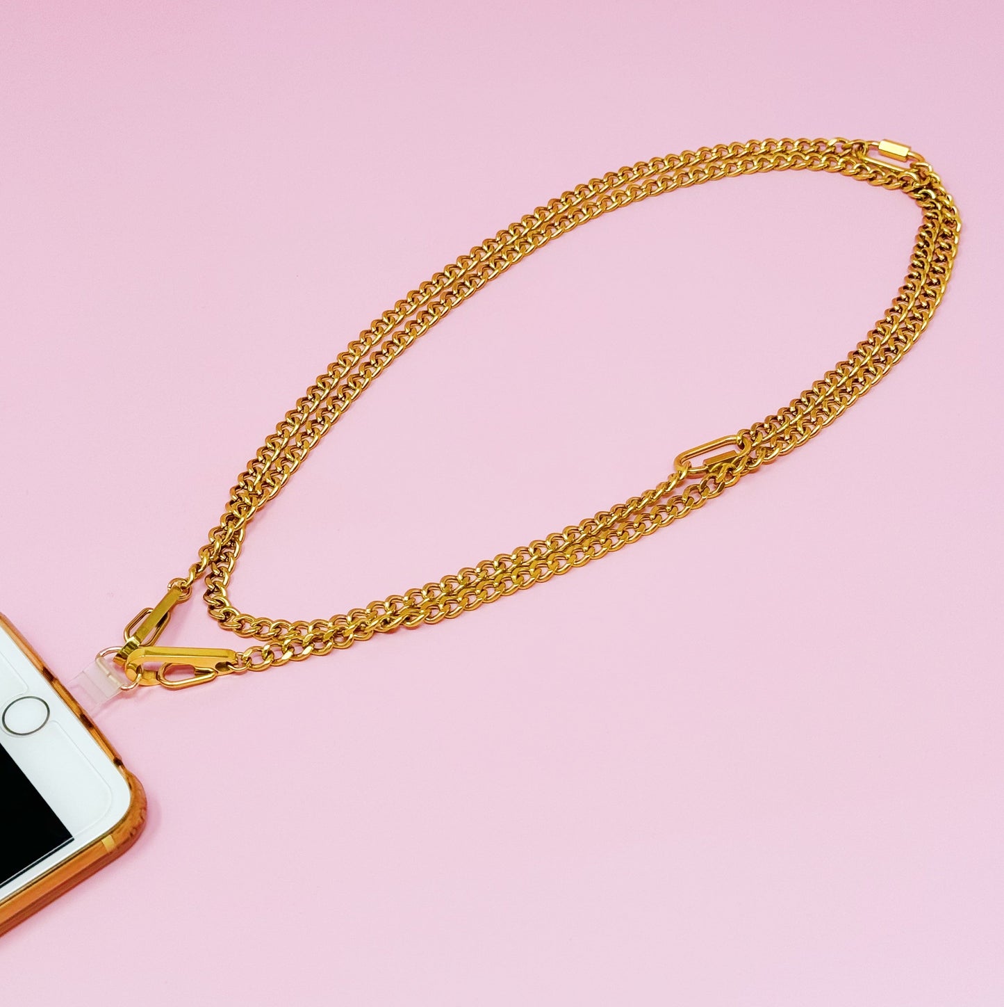 Golden Chain Multi Function Phone Lanyard by Ellisonyoung.com