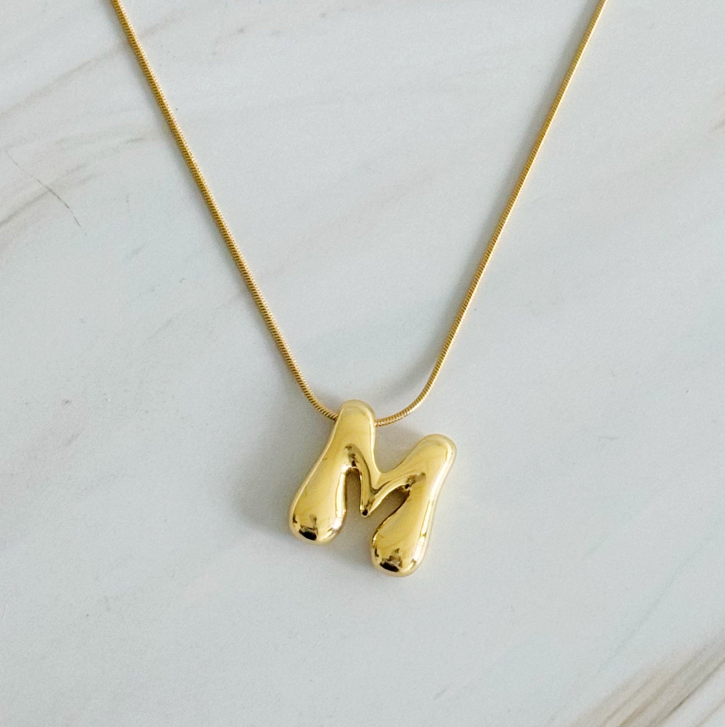 Balloon Letter Initial Necklace by Ellisonyoung.com