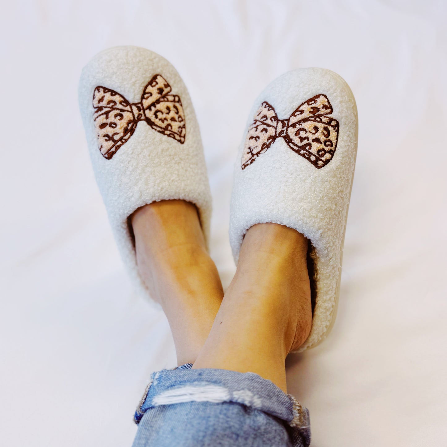 Emily Bow Cozy Lounge Slippers by Ellisonyoung.com