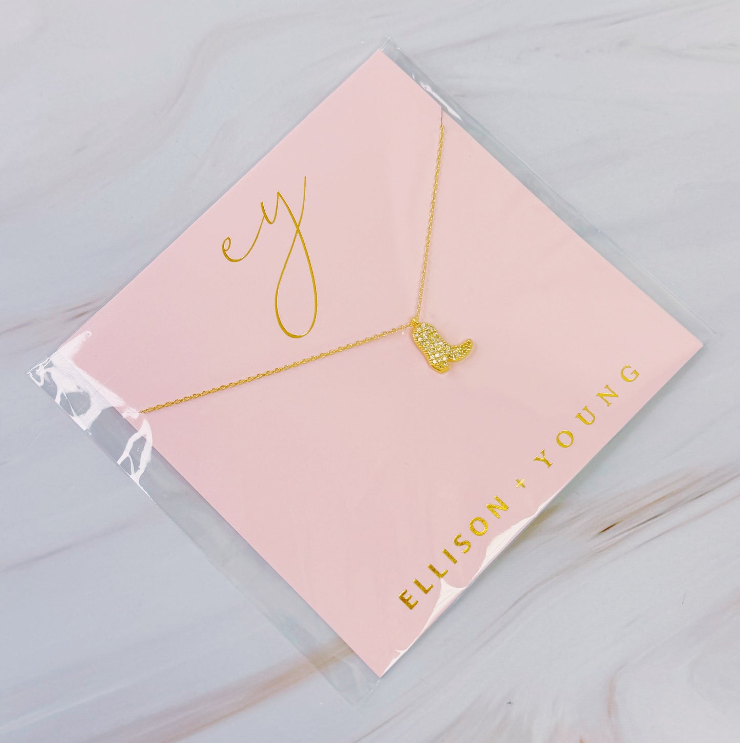 Glam Cow Girl Boot Necklace by Ellisonyoung.com