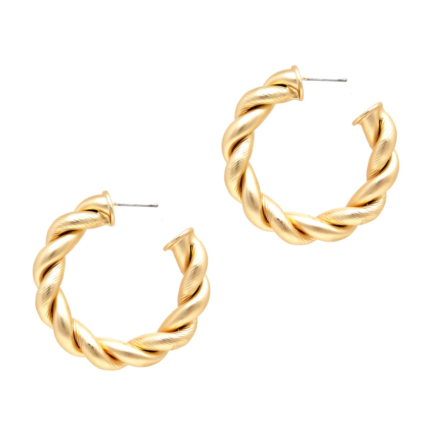 Riley Braided Hoop Earrings by Ellisonyoung.com