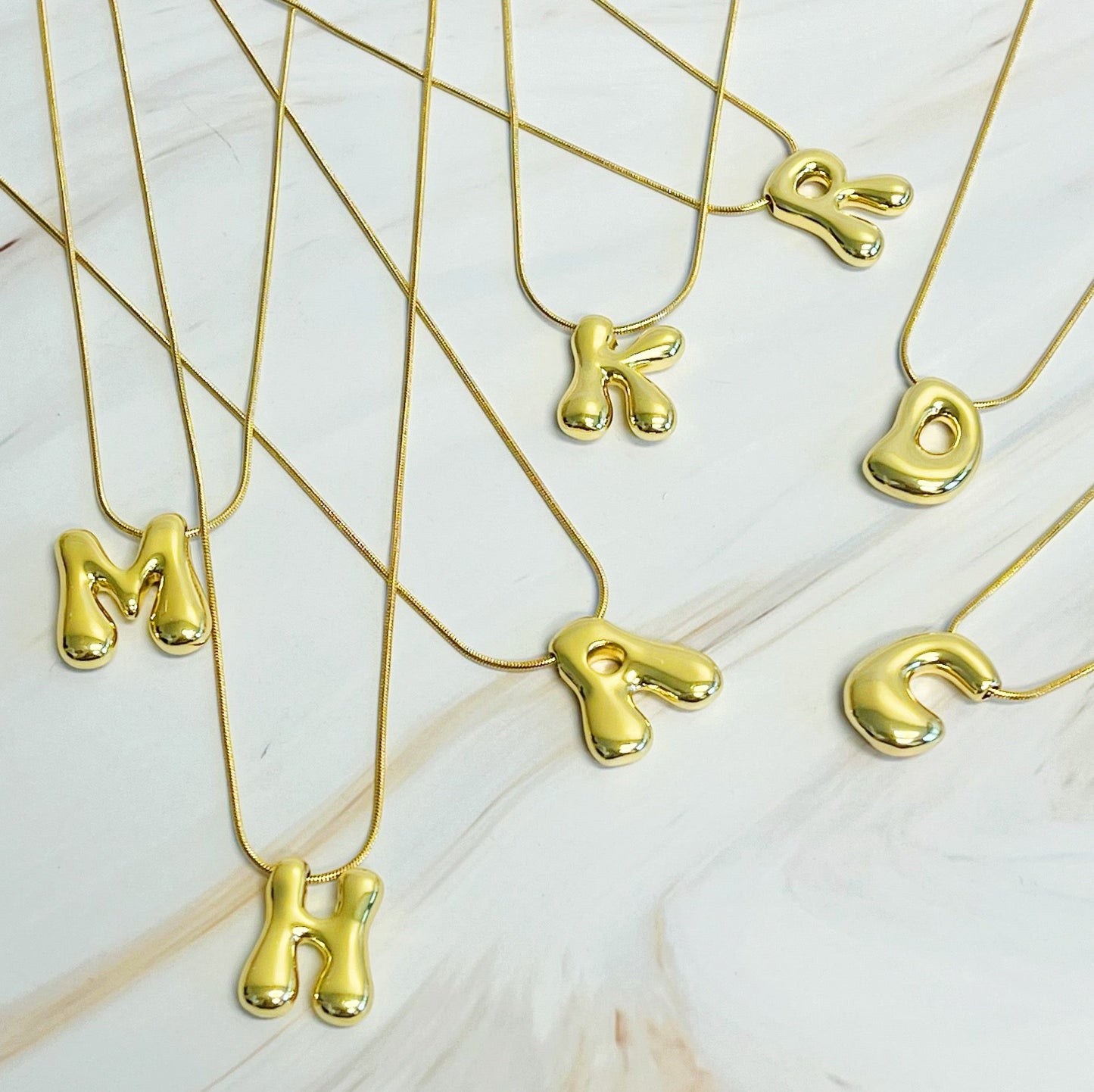 Balloon Letter Initial Necklace by Ellisonyoung.com