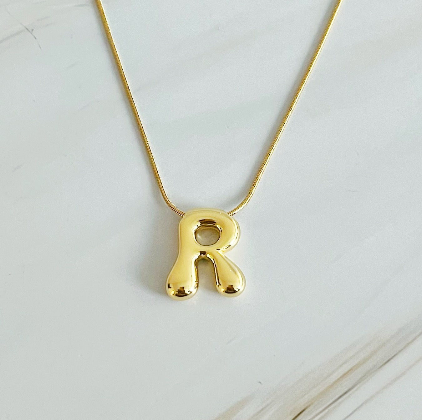 Balloon Letter Initial Necklace by Ellisonyoung.com