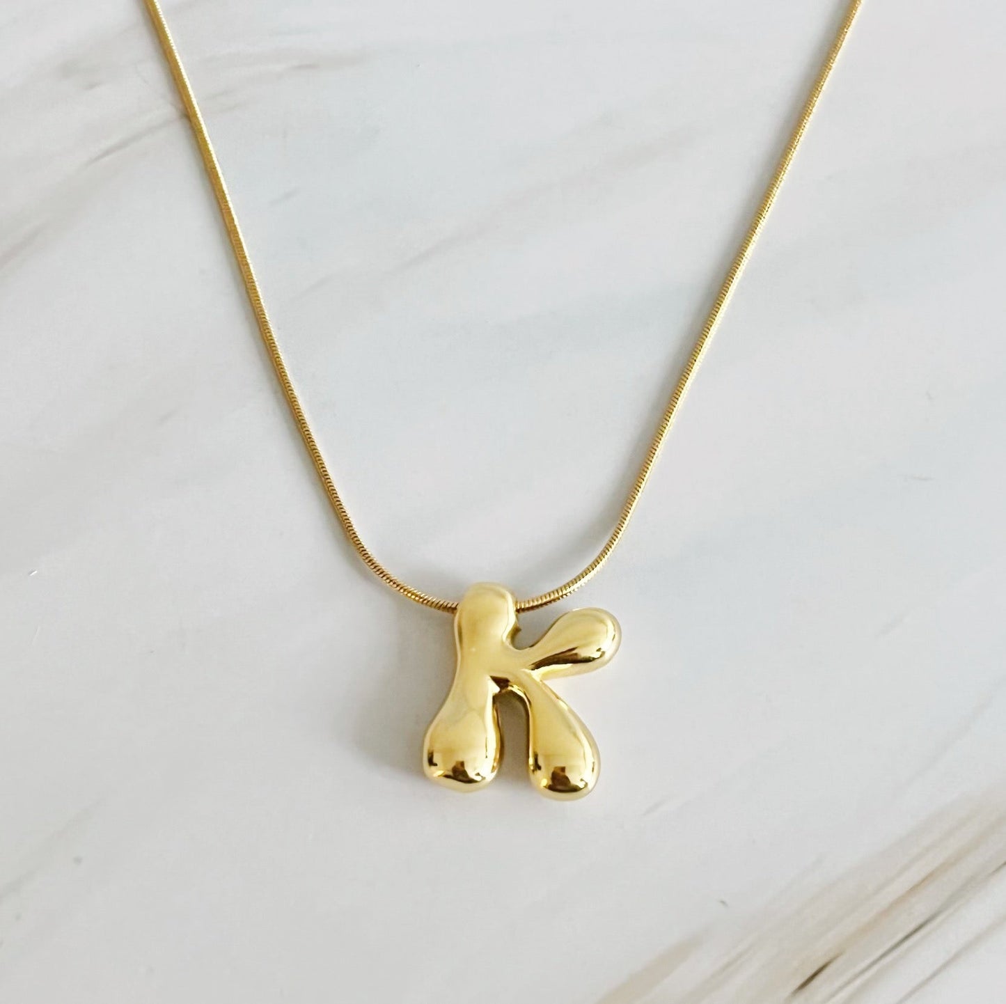 Balloon Letter Initial Necklace by Ellisonyoung.com