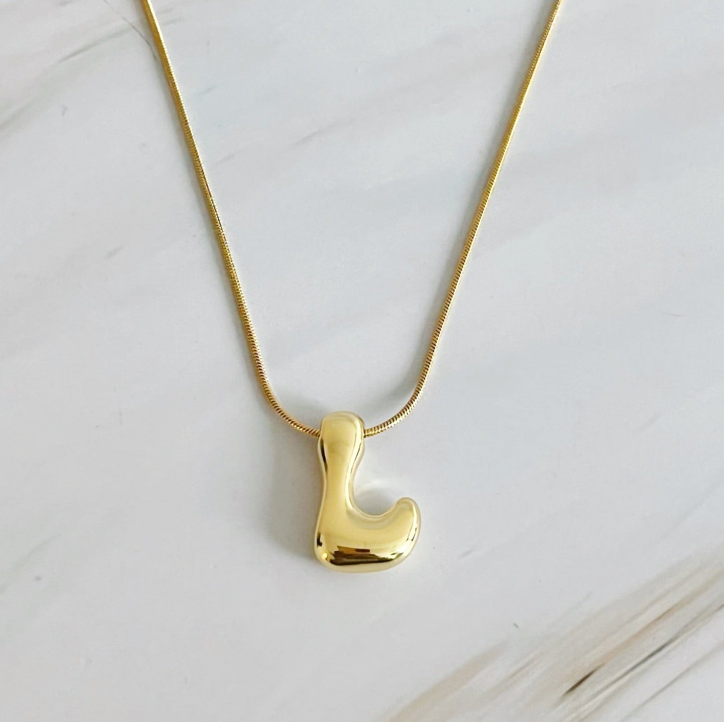 Balloon Letter Initial Necklace by Ellisonyoung.com