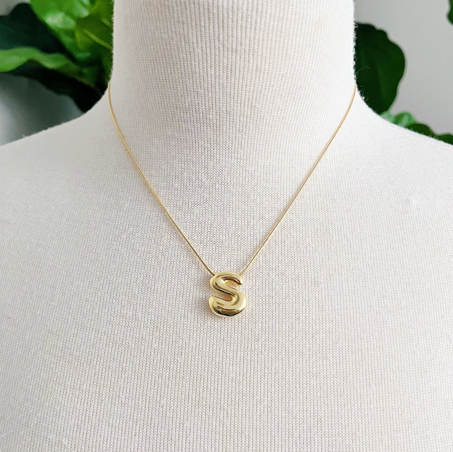 Balloon Letter Initial Necklace by Ellisonyoung.com
