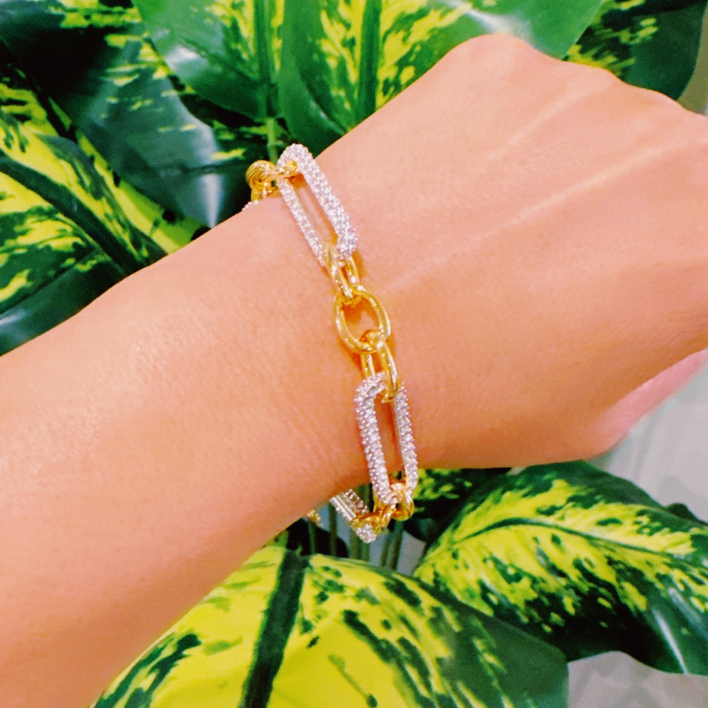 Chic And Glam Chain Bracelet by Ellisonyoung.com