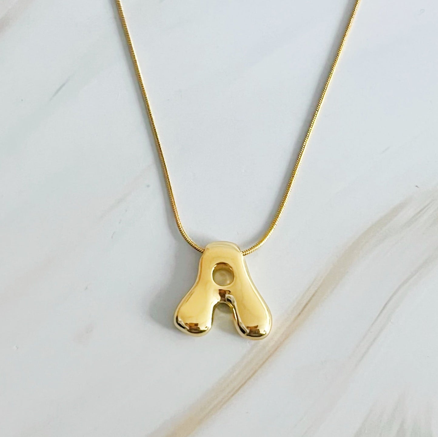 Balloon Letter Initial Necklace by Ellisonyoung.com