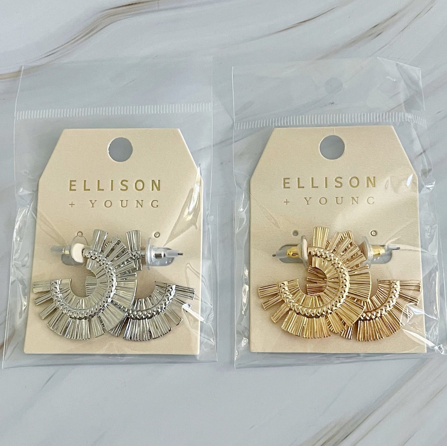 Sunburst Beauty Hoop Earrings by Ellisonyoung.com