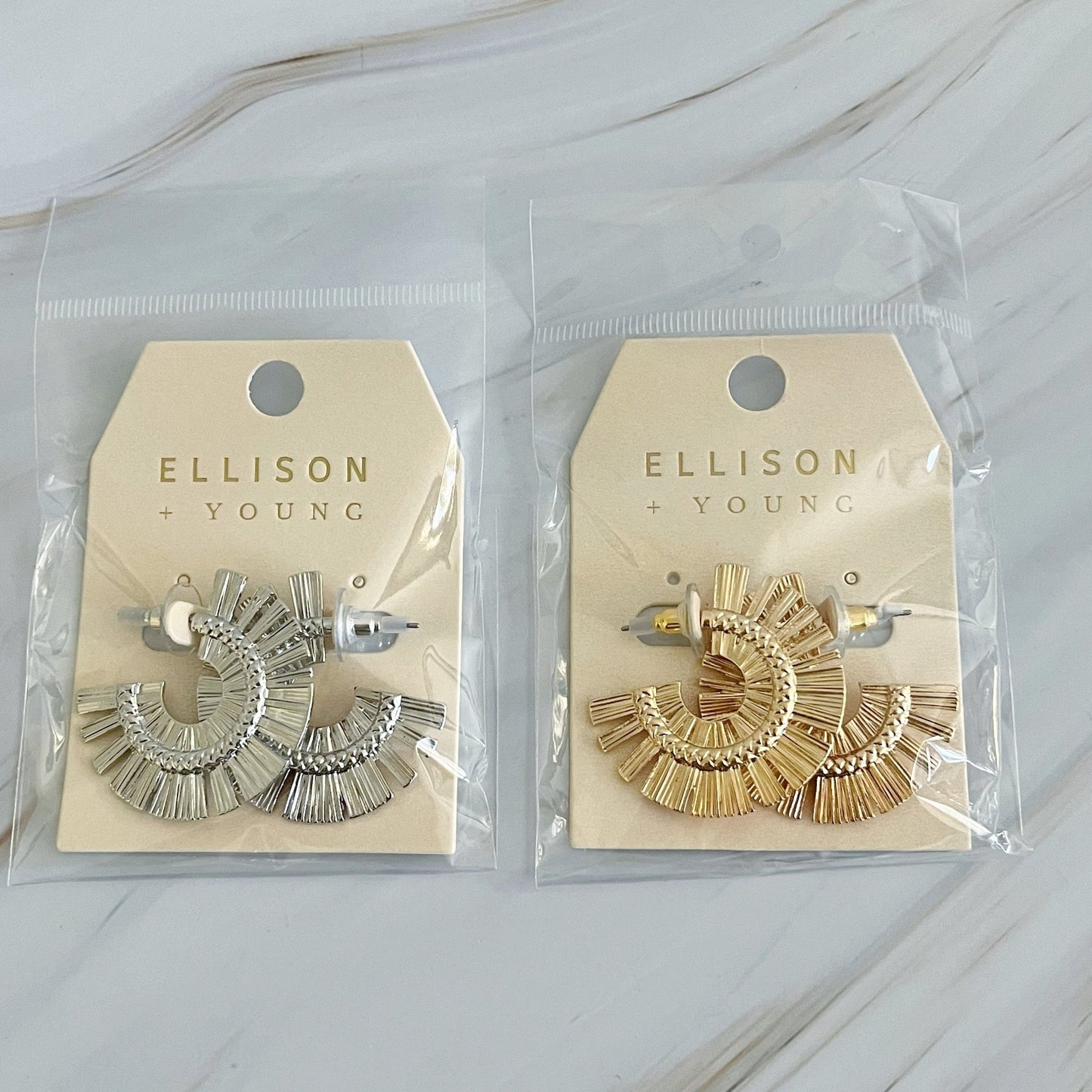 Sunburst Beauty Hoop Earrings by Ellisonyoung.com