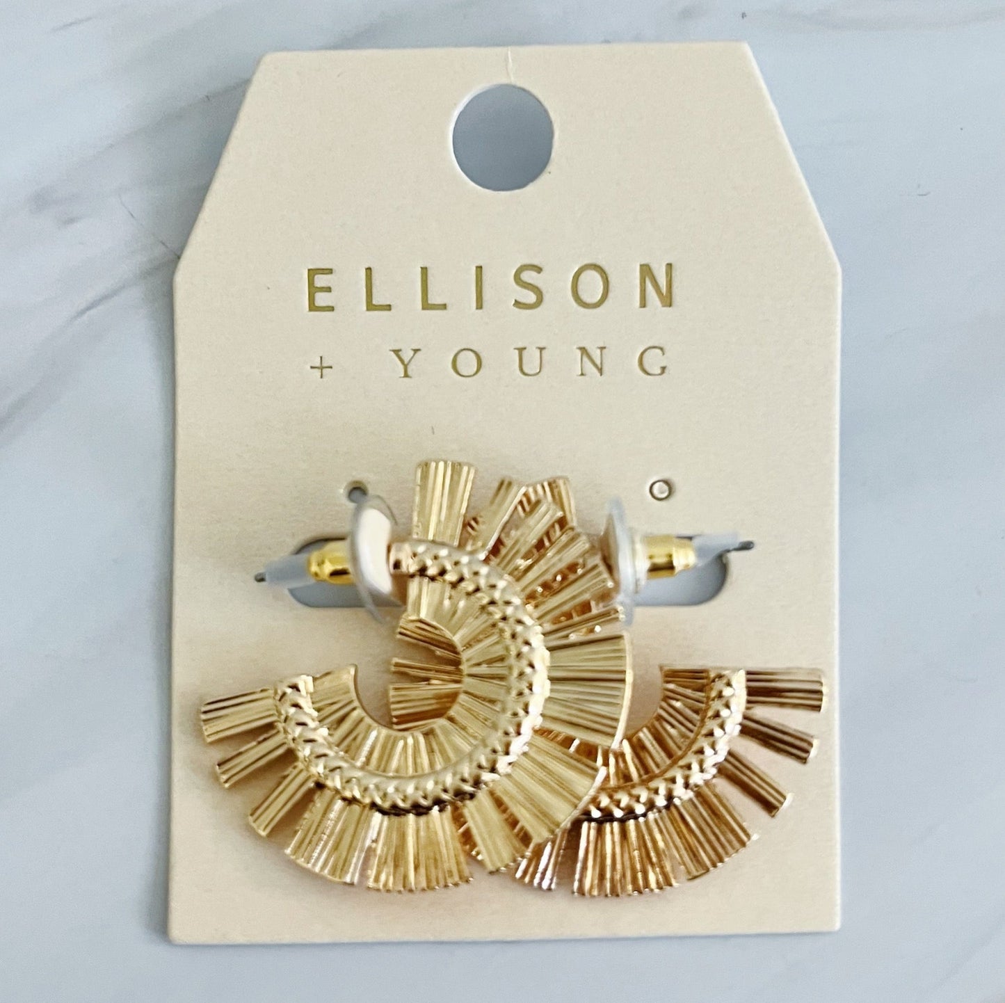 Sunburst Beauty Hoop Earrings by Ellisonyoung.com