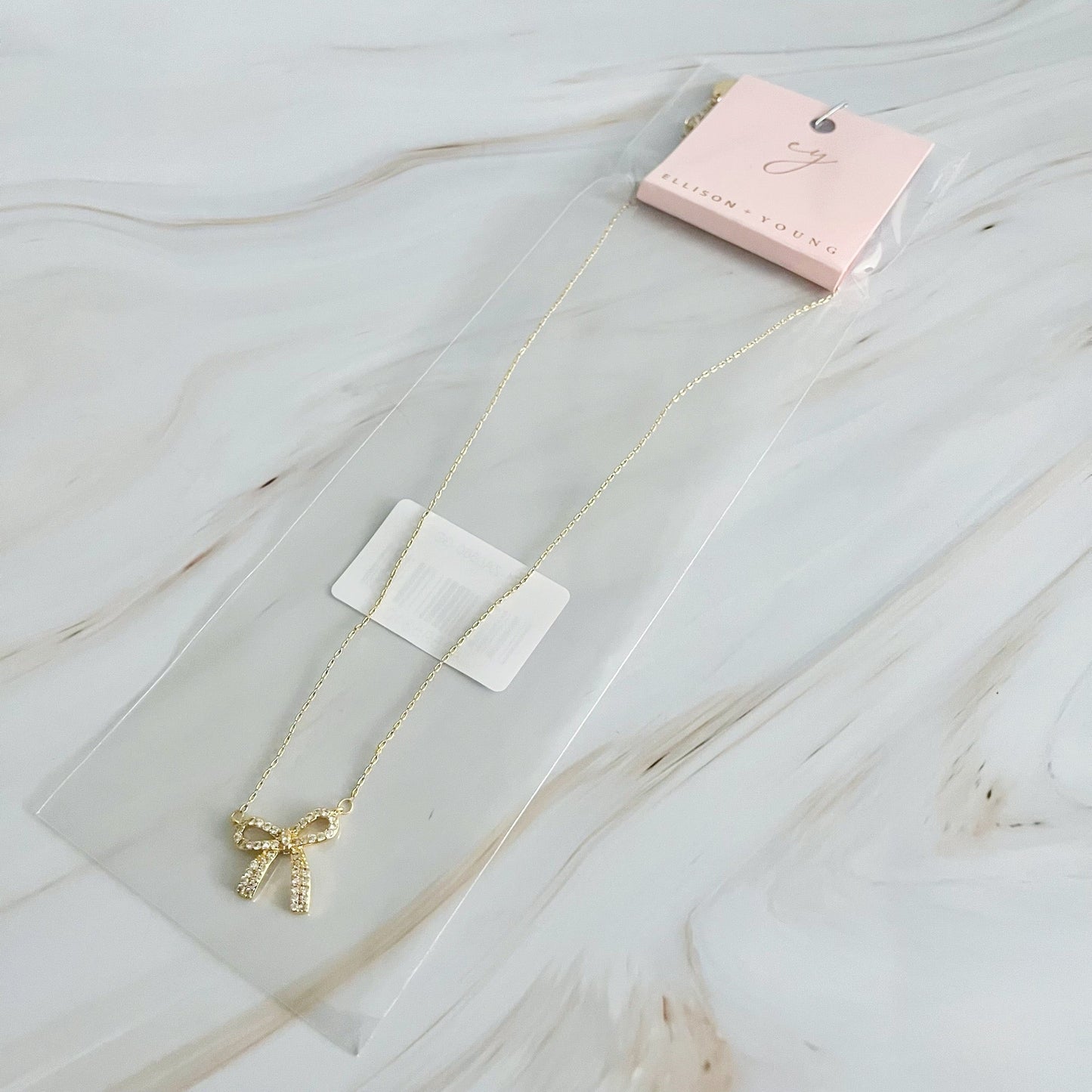 Simply Shine Bow Necklace by Ellisonyoung.com
