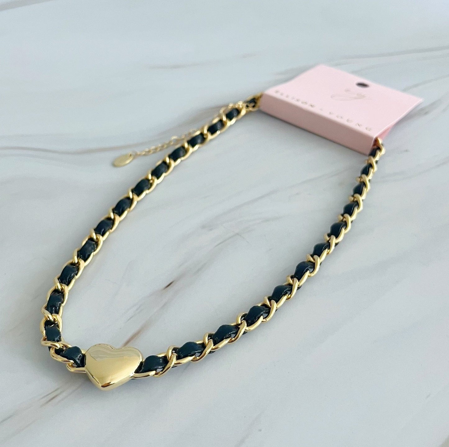 Edgy Heart Chain Choker Necklace by Ellisonyoung.com