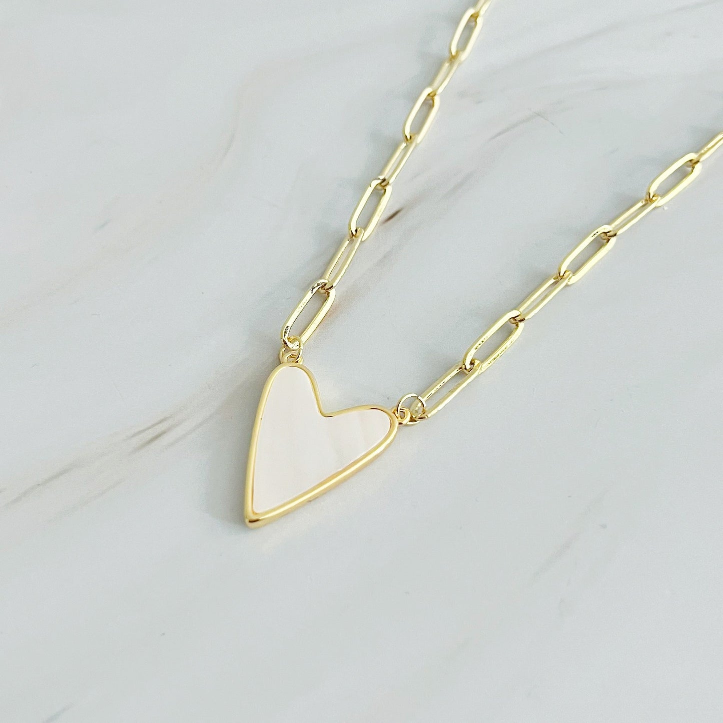 My Heart Link Chain Necklace by Ellisonyoung.com