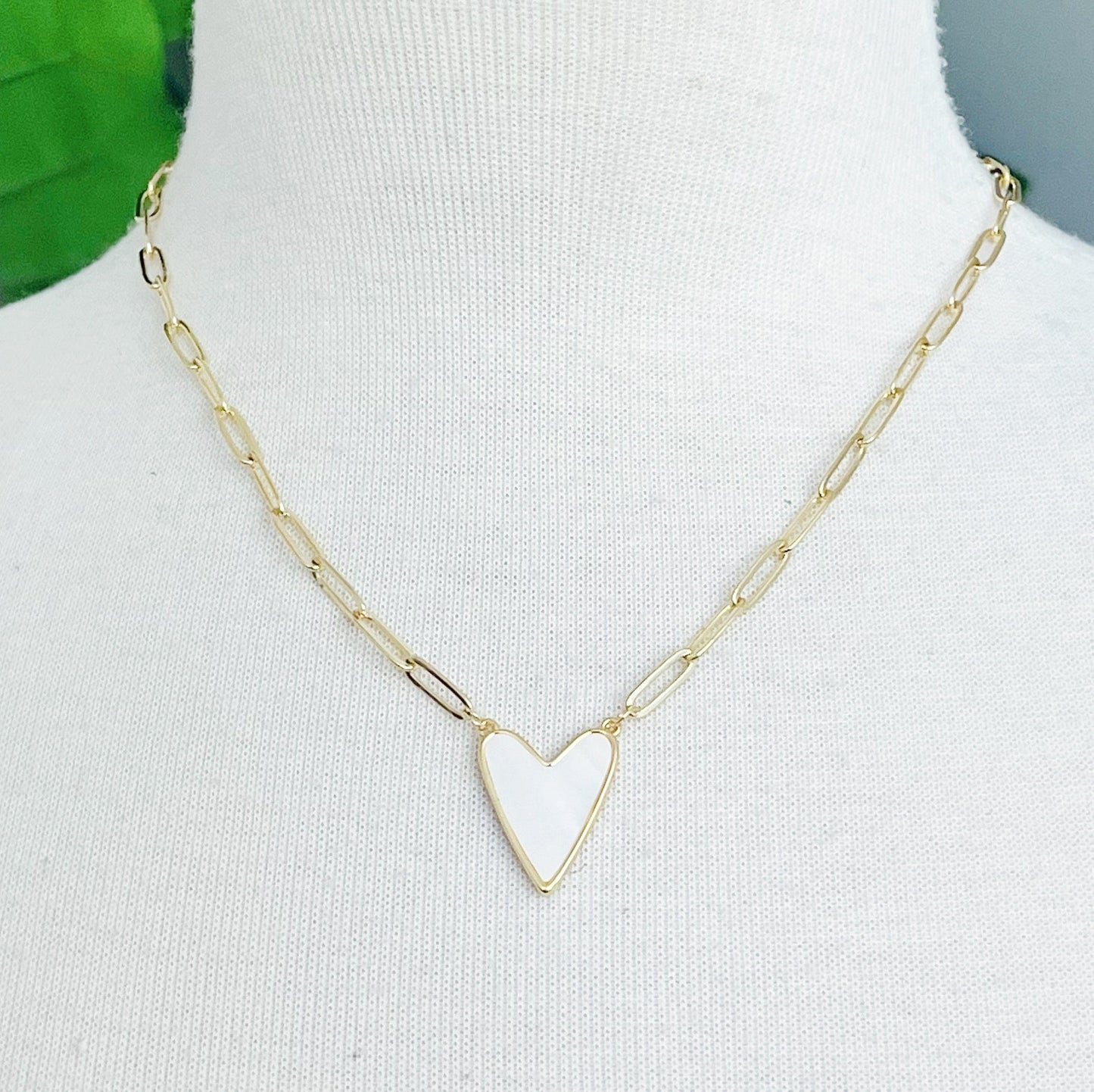 My Heart Link Chain Necklace by Ellisonyoung.com
