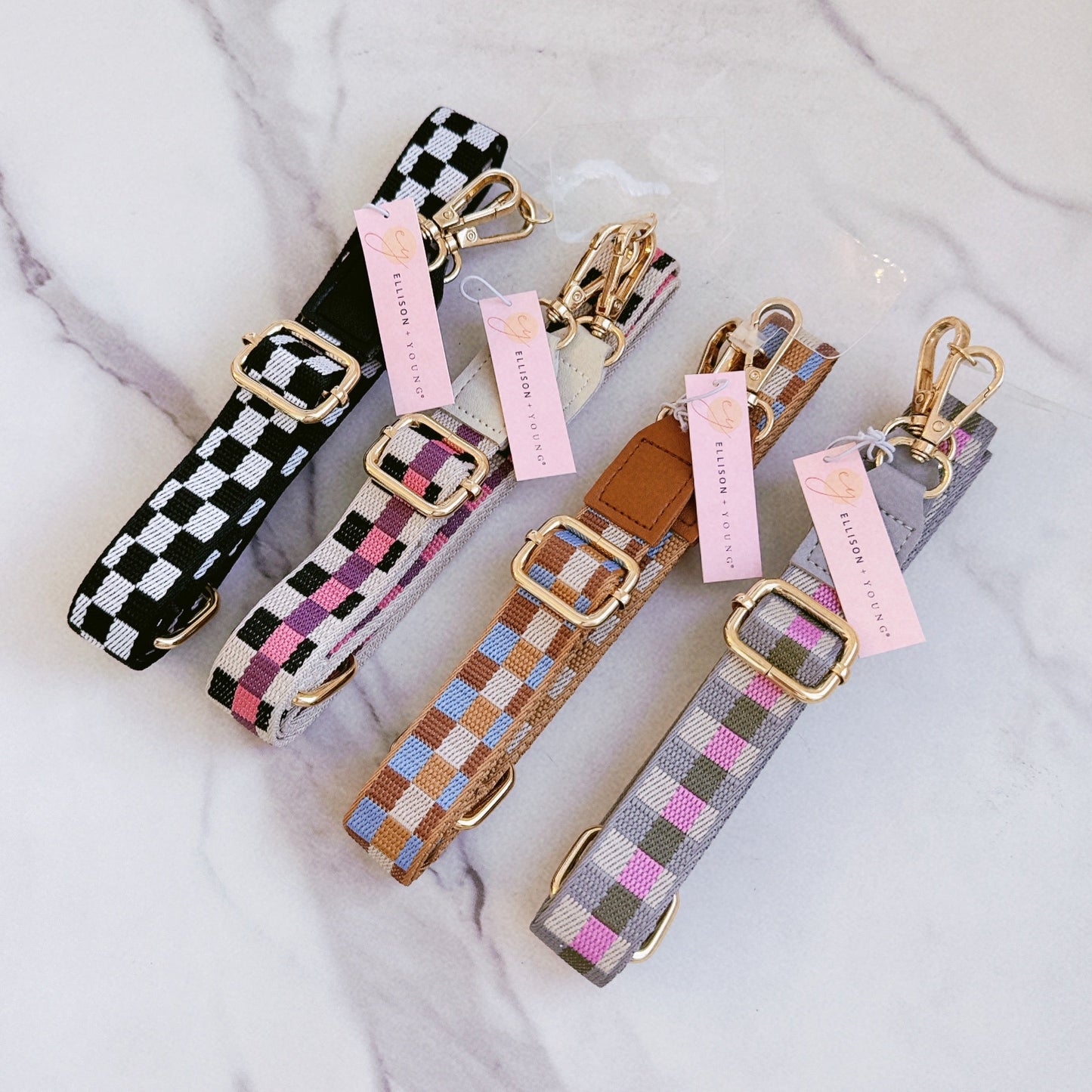 Checkered Crossbody Phone Lanyard by Ellisonyoung.com