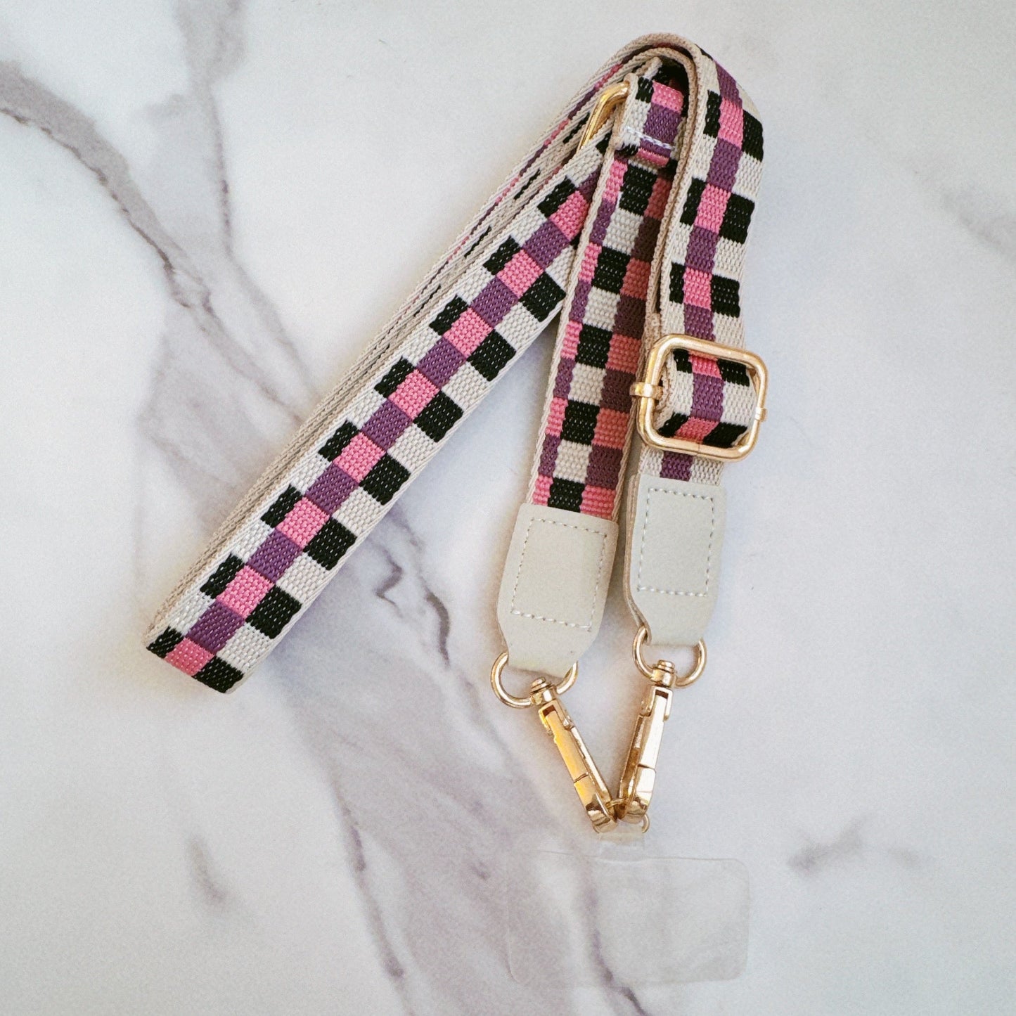 Checkered Crossbody Phone Lanyard by Ellisonyoung.com