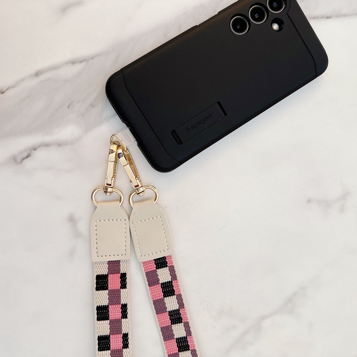 Checkered Crossbody Phone Lanyard by Ellisonyoung.com