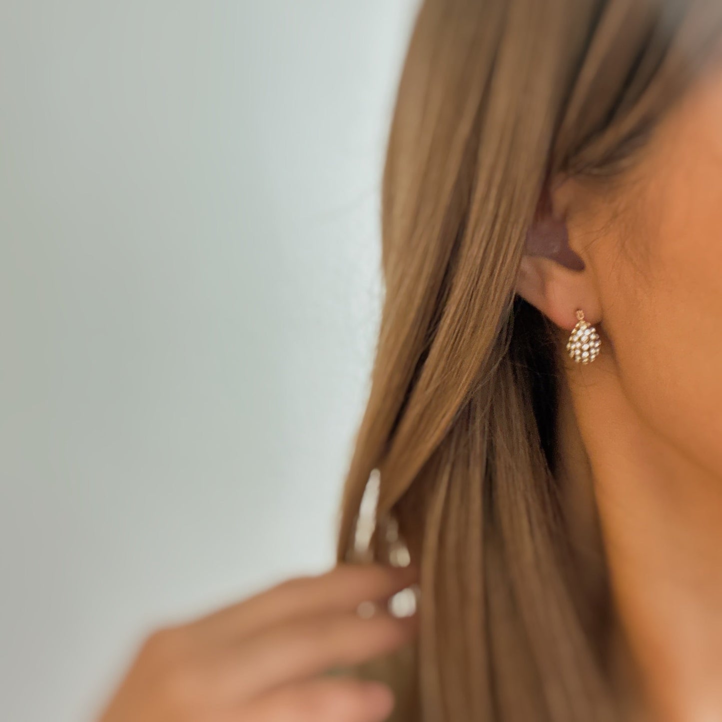 Sparkle Knit Classy Hoop Earrings by Ellisonyoung.com