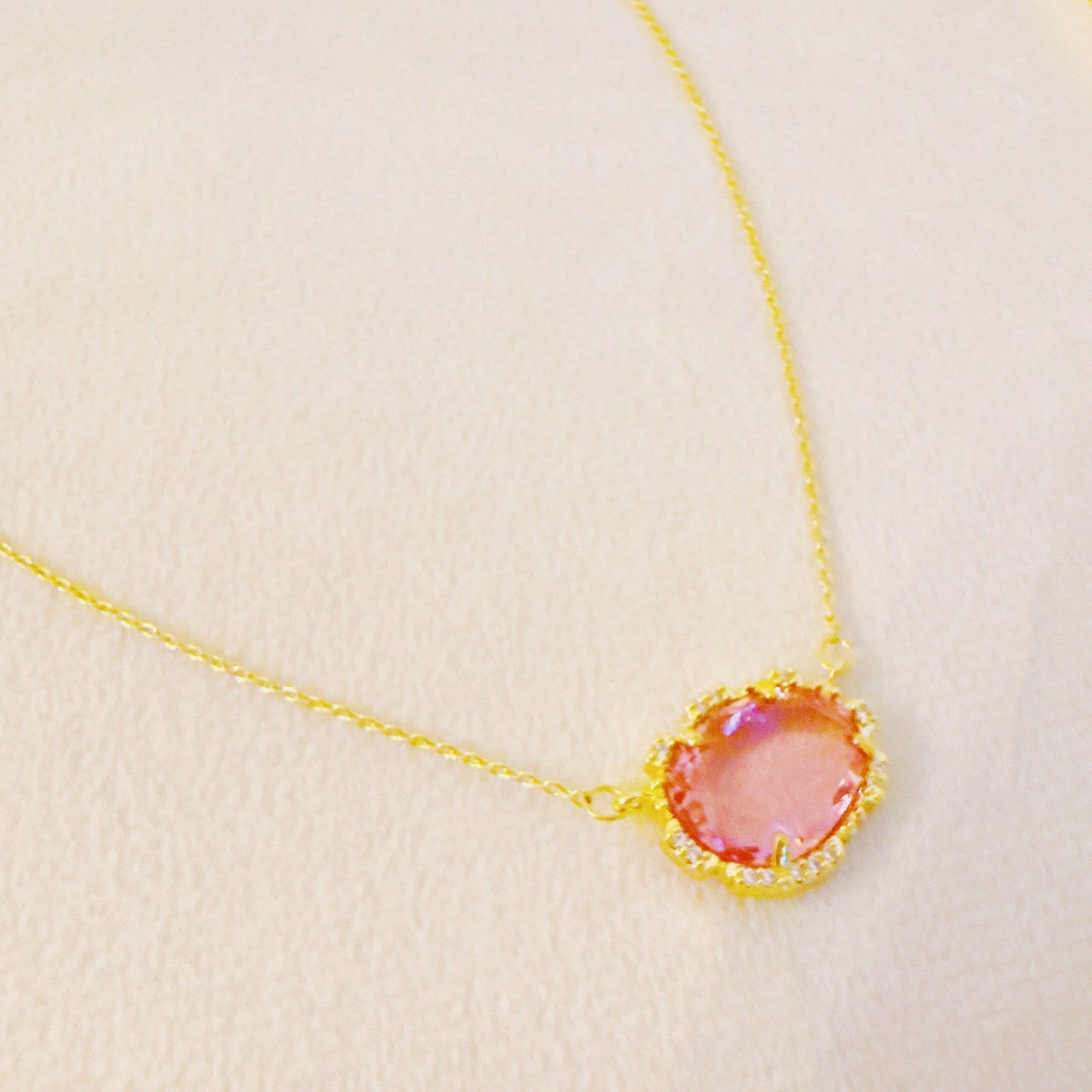 Clustered Glass Jewel Necklace by Ellisonyoung.com