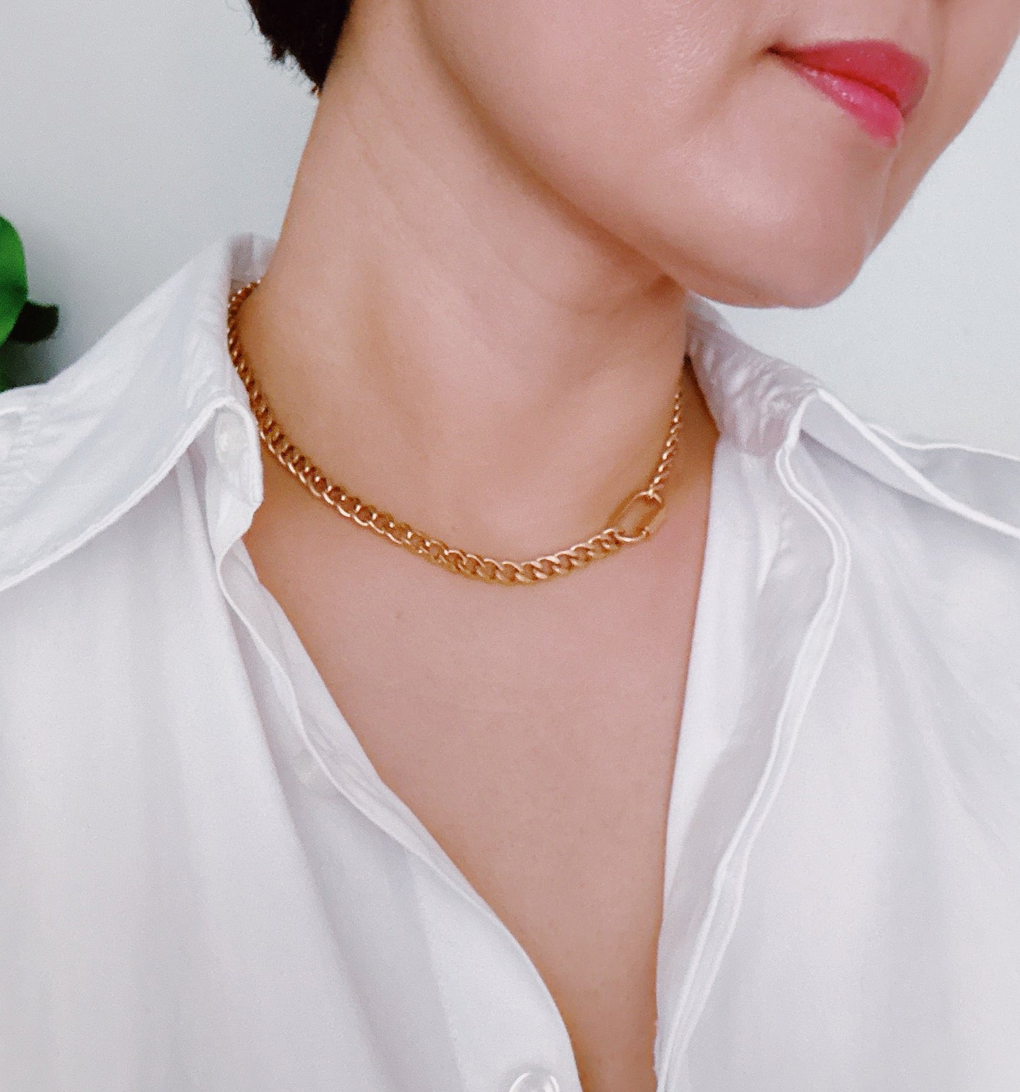 Golden Luxe Chain Necklace by Ellisonyoung.com