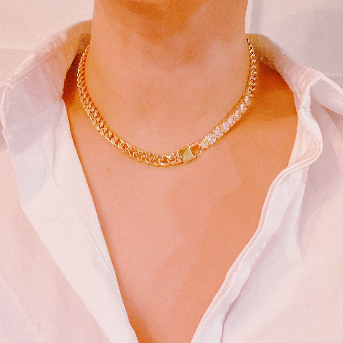 City Glam Chain Necklace by Ellisonyoung.com