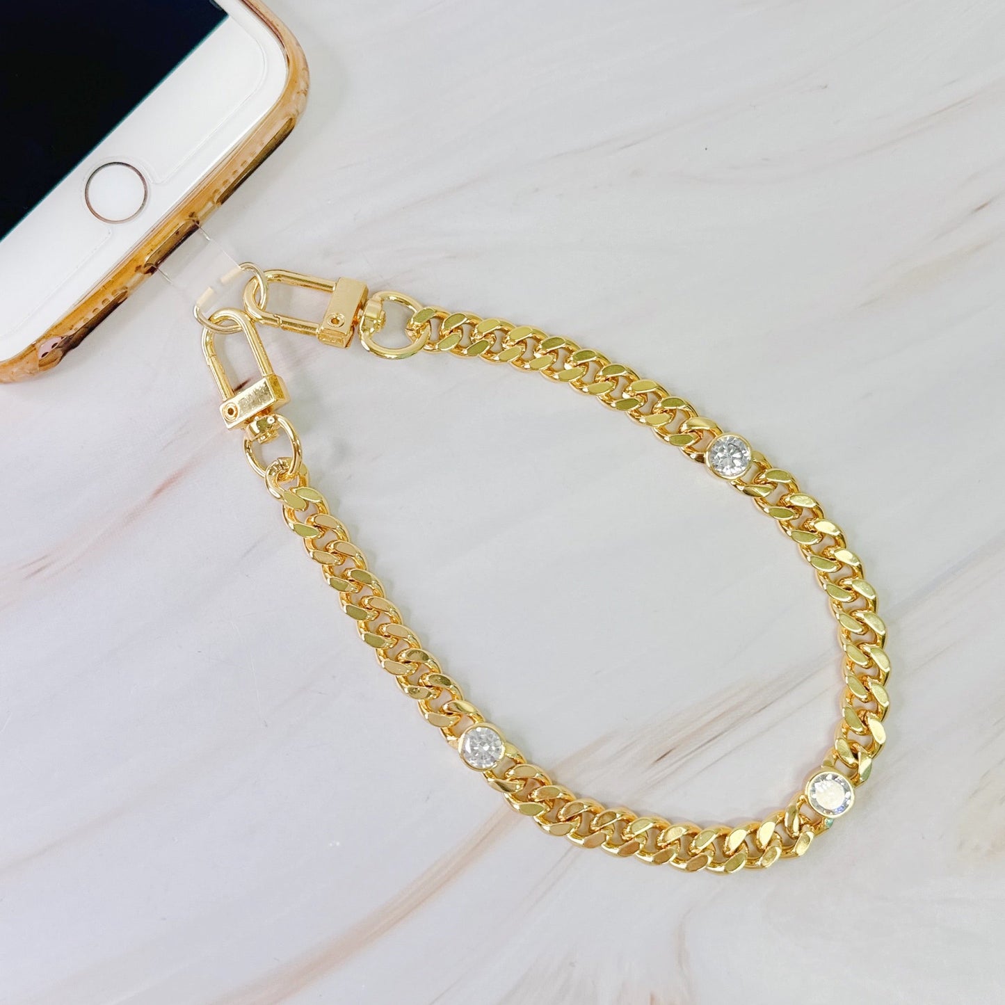 Sparkle Over The Chain Phone Wrist Lanyard by Ellisonyoung.com