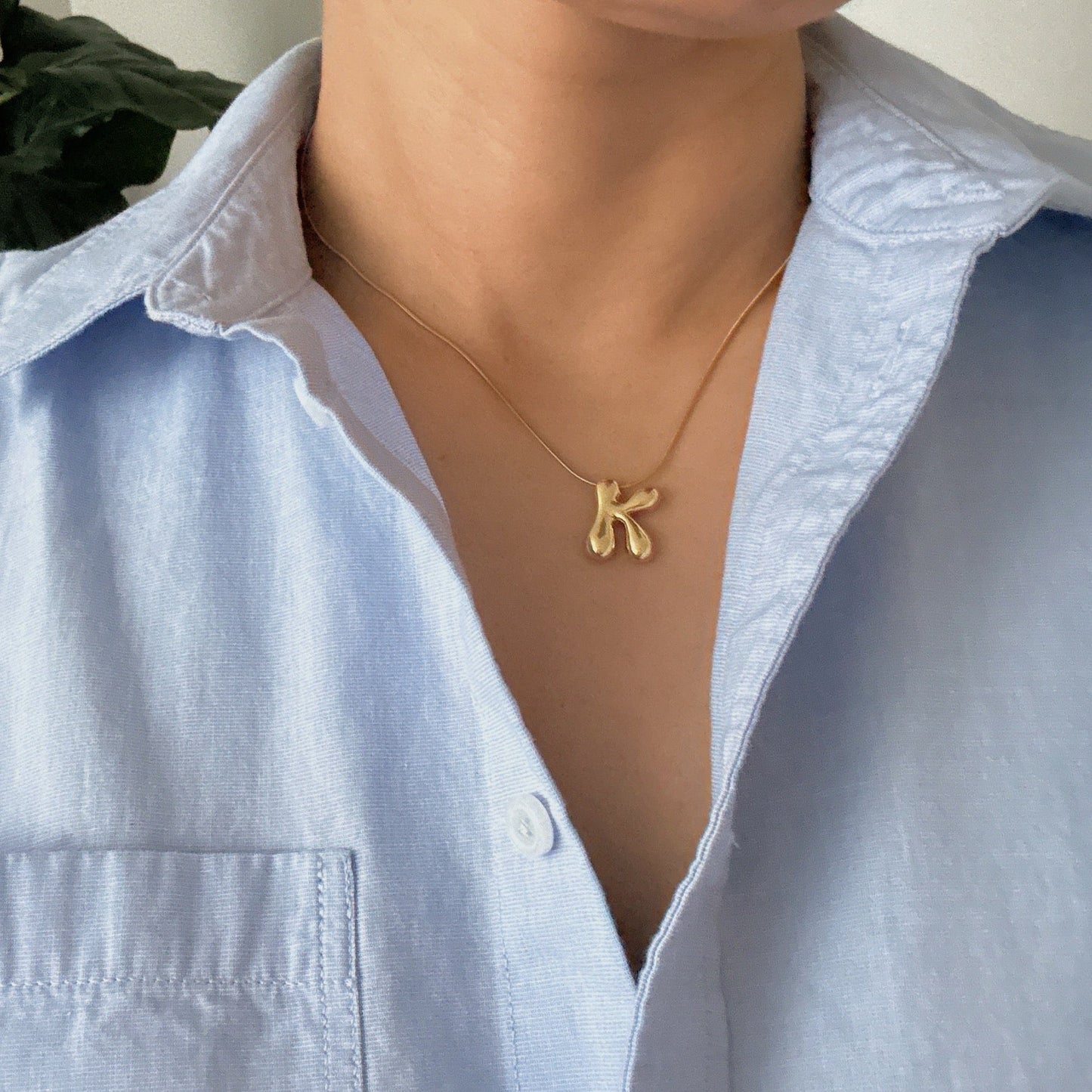 Balloon Letter Initial Necklace by Ellisonyoung.com