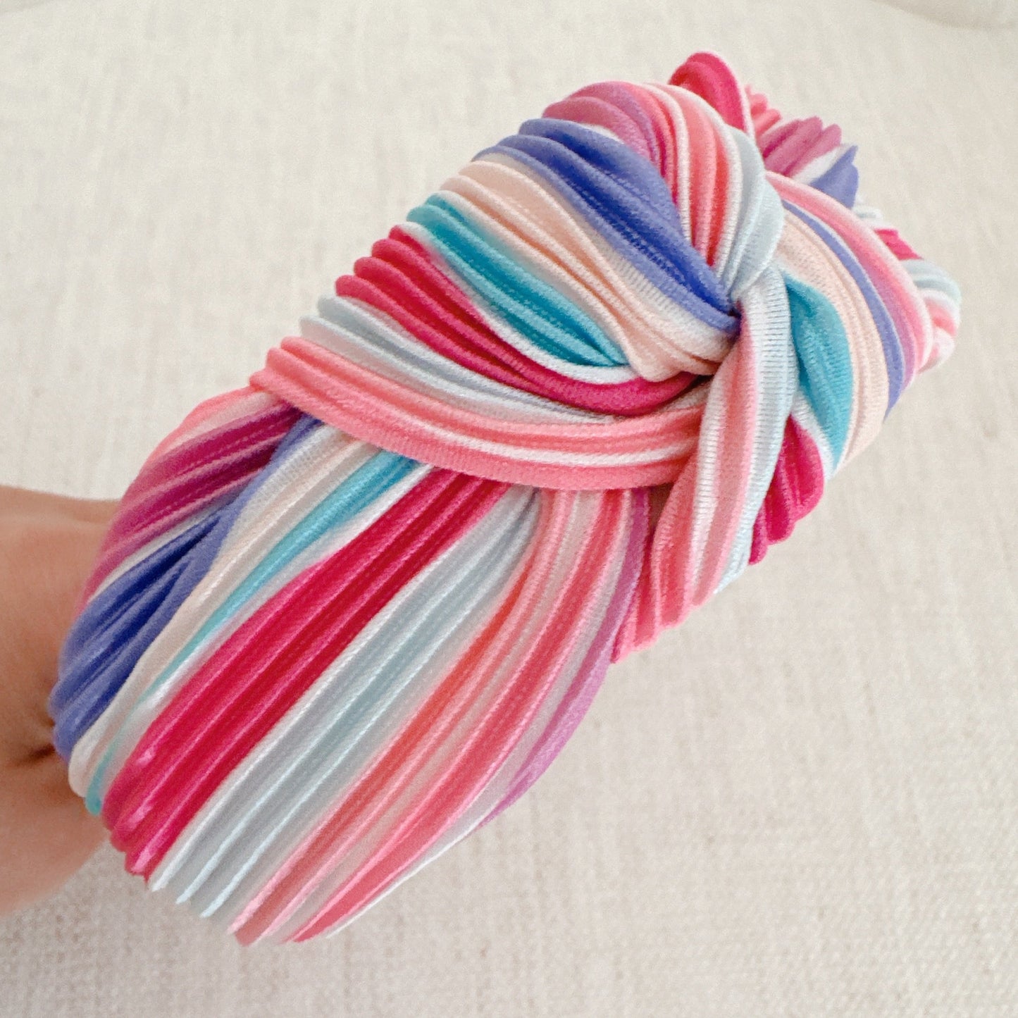 Color Pleats Headband by Ellisonyoung.com