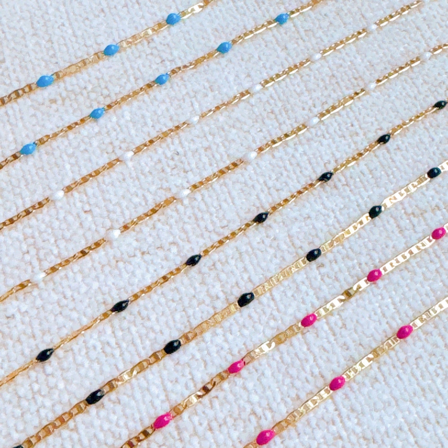 Color Pop Enamel Chain Necklace by Ellisonyoung.com