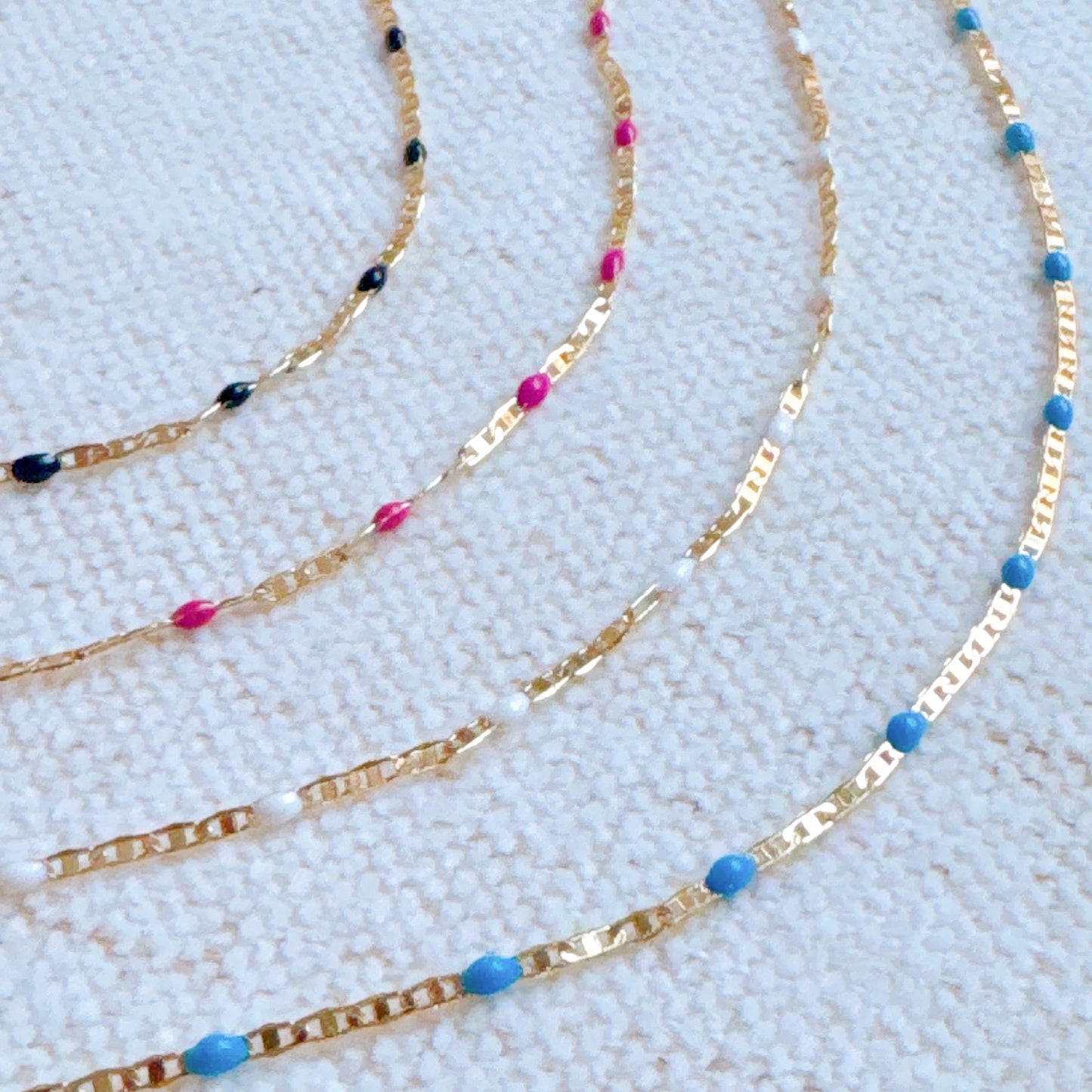 Color Pop Enamel Chain Necklace by Ellisonyoung.com