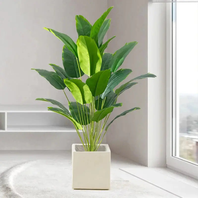 1pc Artificial Plants Large Tropical Artificial Palm Tree, Banana, Monstera Plant for Home Decor