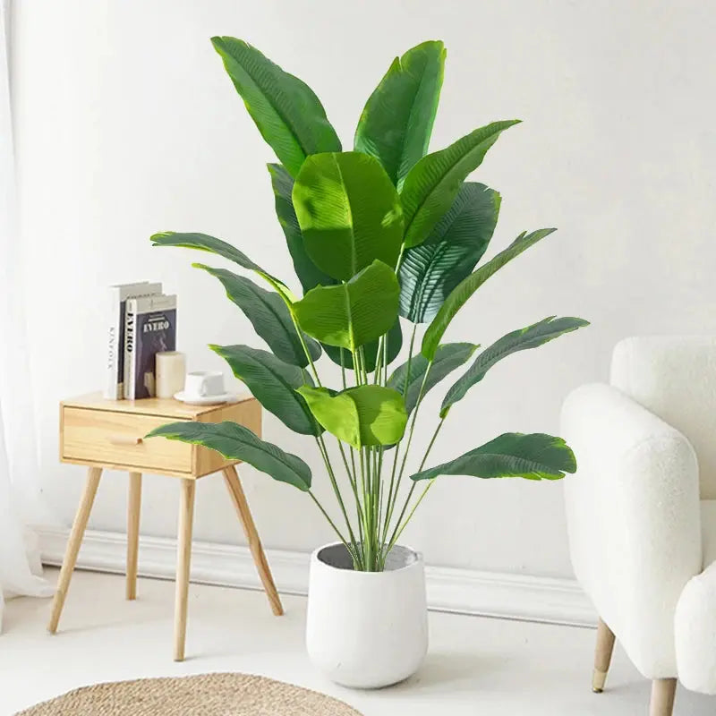 1pc Artificial Plants Large Tropical Artificial Palm Tree, Banana, Monstera Plant for Home Decor