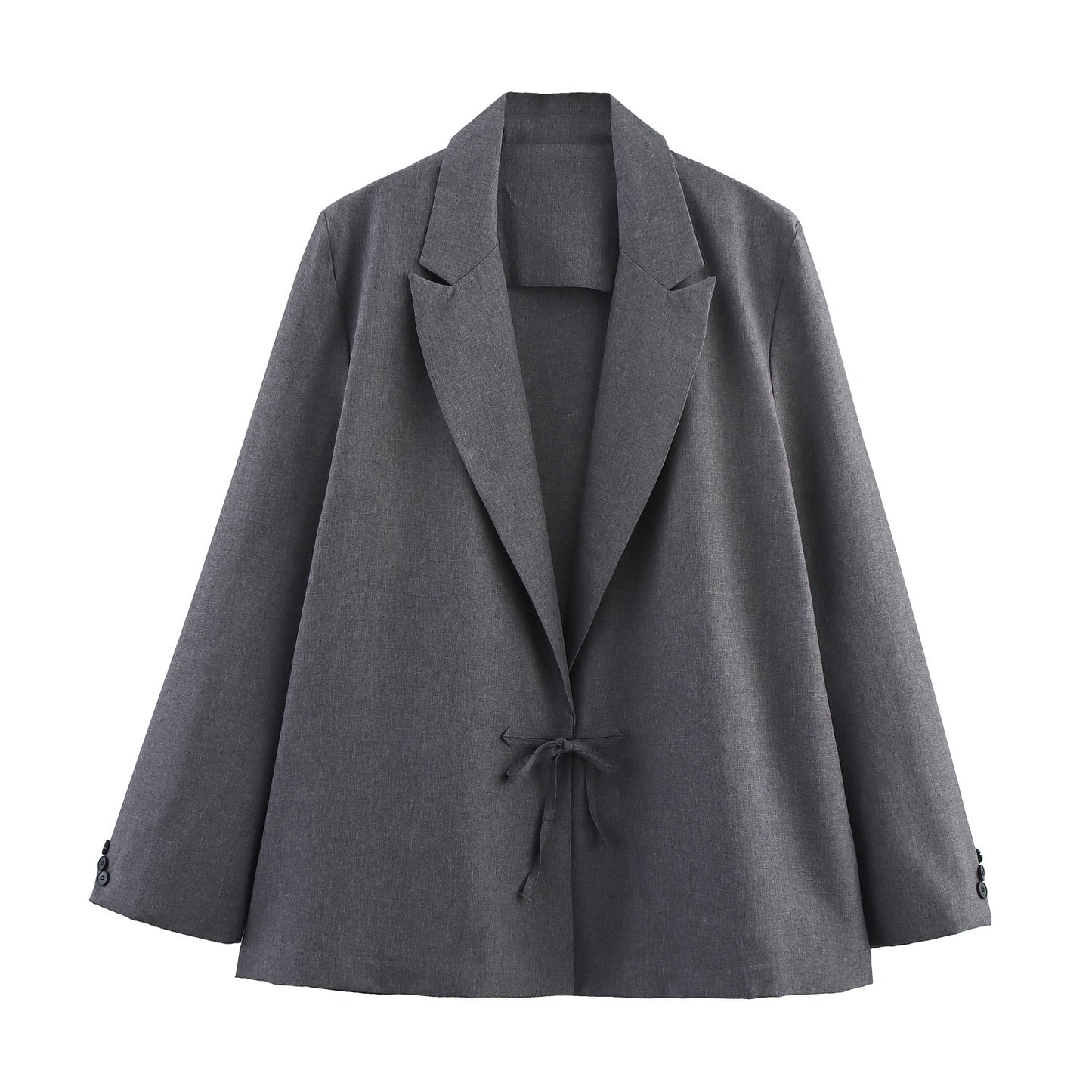 Small New Spring And Autumn Linen Minimalist Blazer