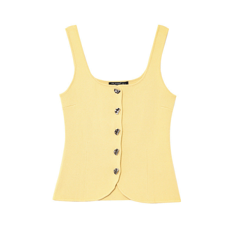 Women's Corset Round Neck Shoulder Strap Top