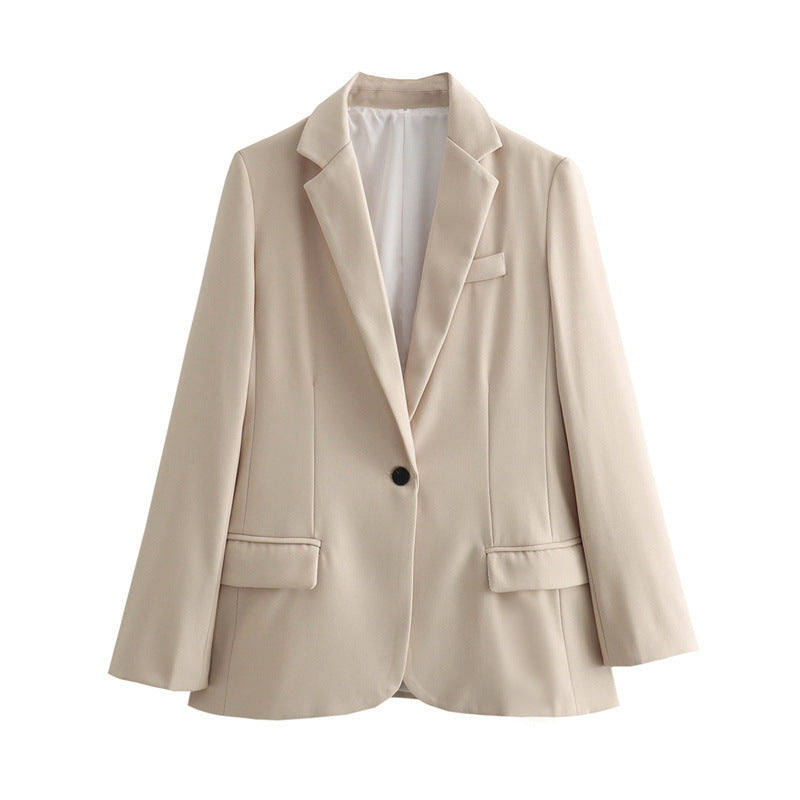New Summer Loose Casual 3 Colors One Button Suit Coat