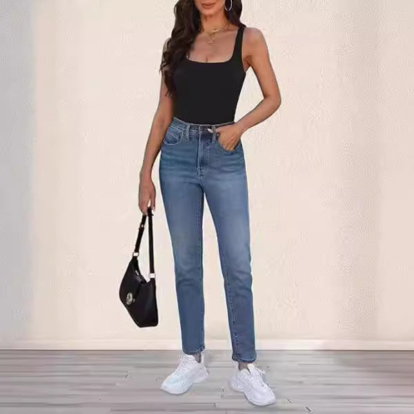 Summer Fashion Sleeveless Vest Square Collar Vest For Women