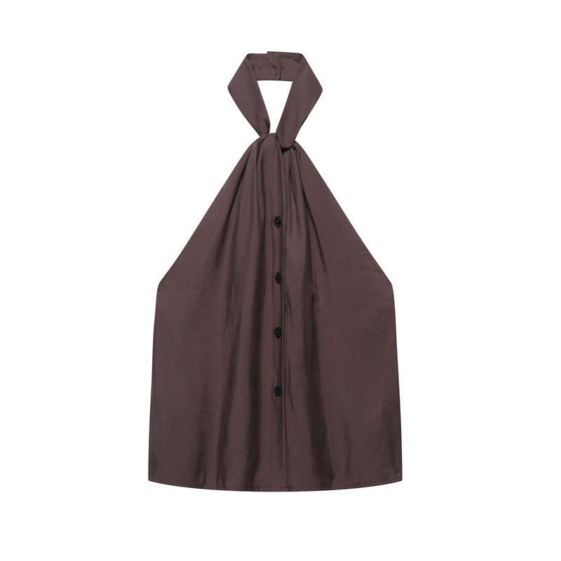 Women's Hanging Collar Top Vest