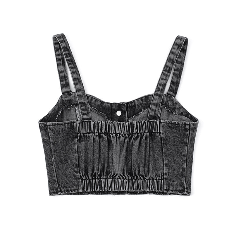 Vest High Waist Cropped Crop Top