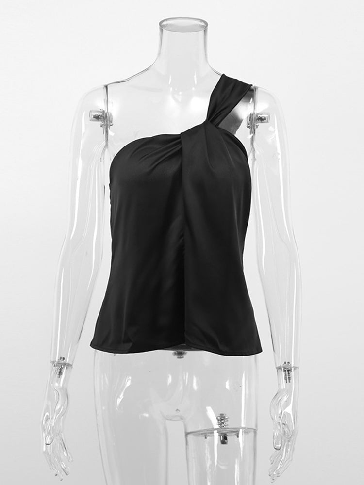 Fashionista One Shoulder Sexy Tank Tops